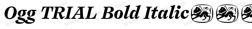 Ogg TRIAL Bold Italic字体转换